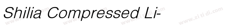 Shilia Compressed Li字体转换